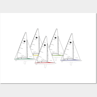 M20 Scow Sailboat Posters and Art